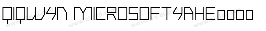 QIQWYN MicrosoftYaHe字体转换